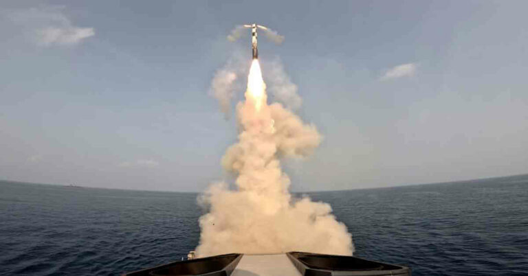 Indian Navy Achieves Precision Hit On Land Target With Upgraded Brahmos Missile