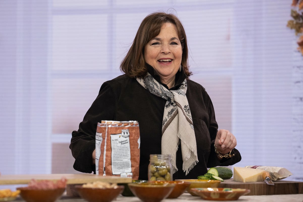 Ina Garten smiles while cooking