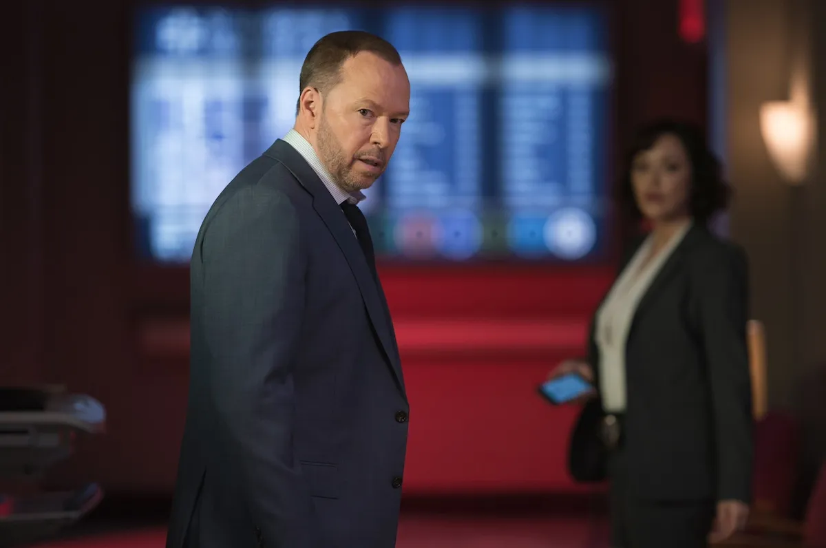 Donnie Wahlberg and Marisa Ramirez in the 'Blue Bloods' Season 14 finale