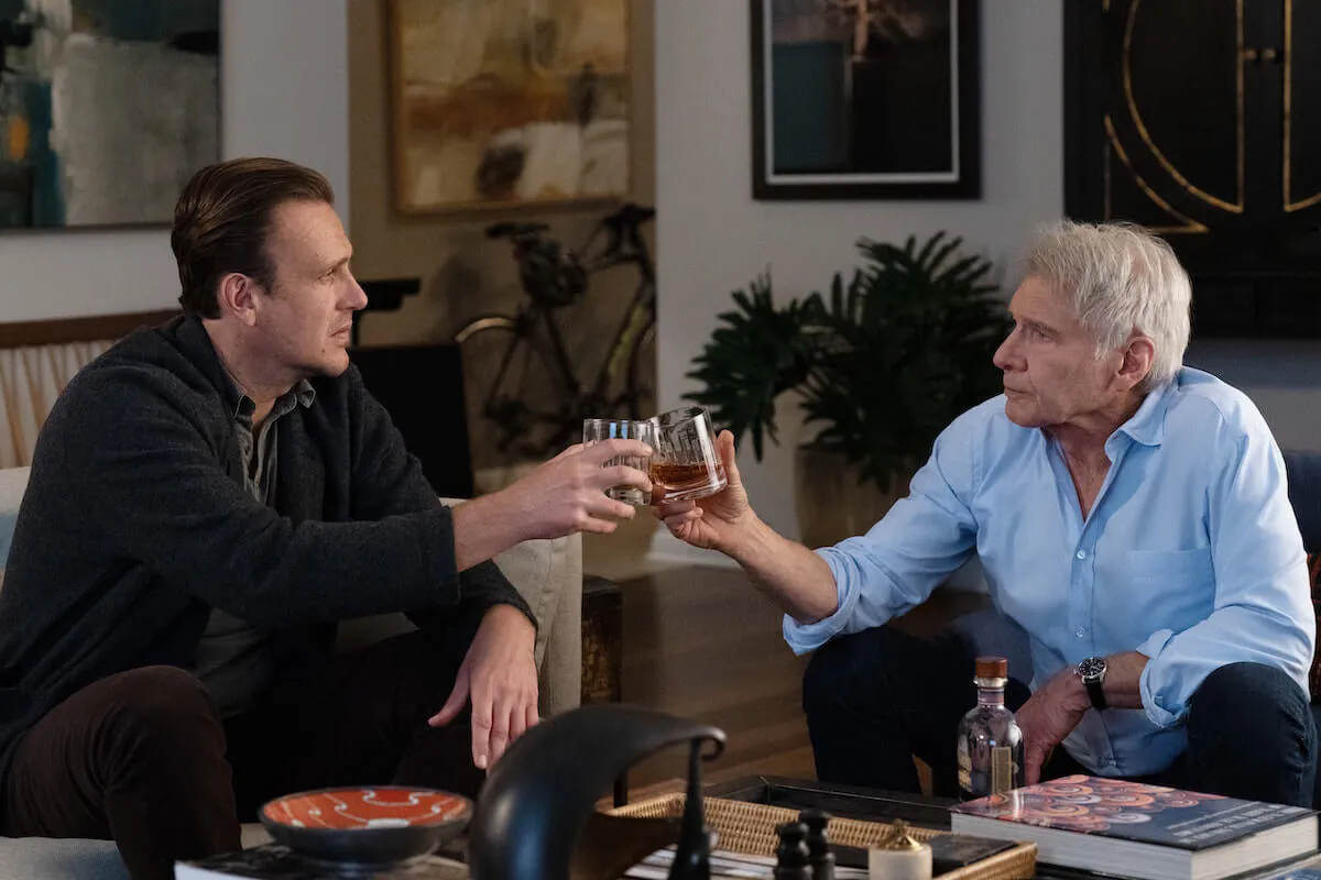 Jason Segel and Harrison Ford in the Nov. 27, 2024, episode of 'Shrinking' Season 2