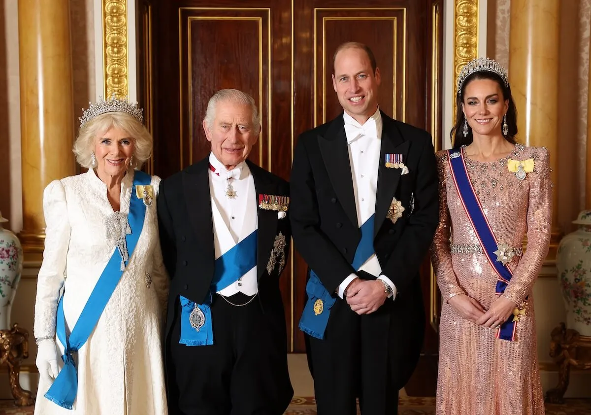 Camilla Parker Bowles, King Charles, Prince William, and Kate Middleton