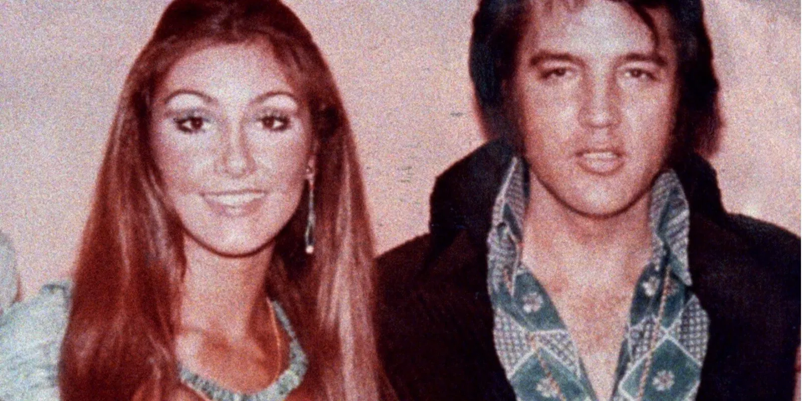 Linda Thompson and Elvis Presley photographed in 1971