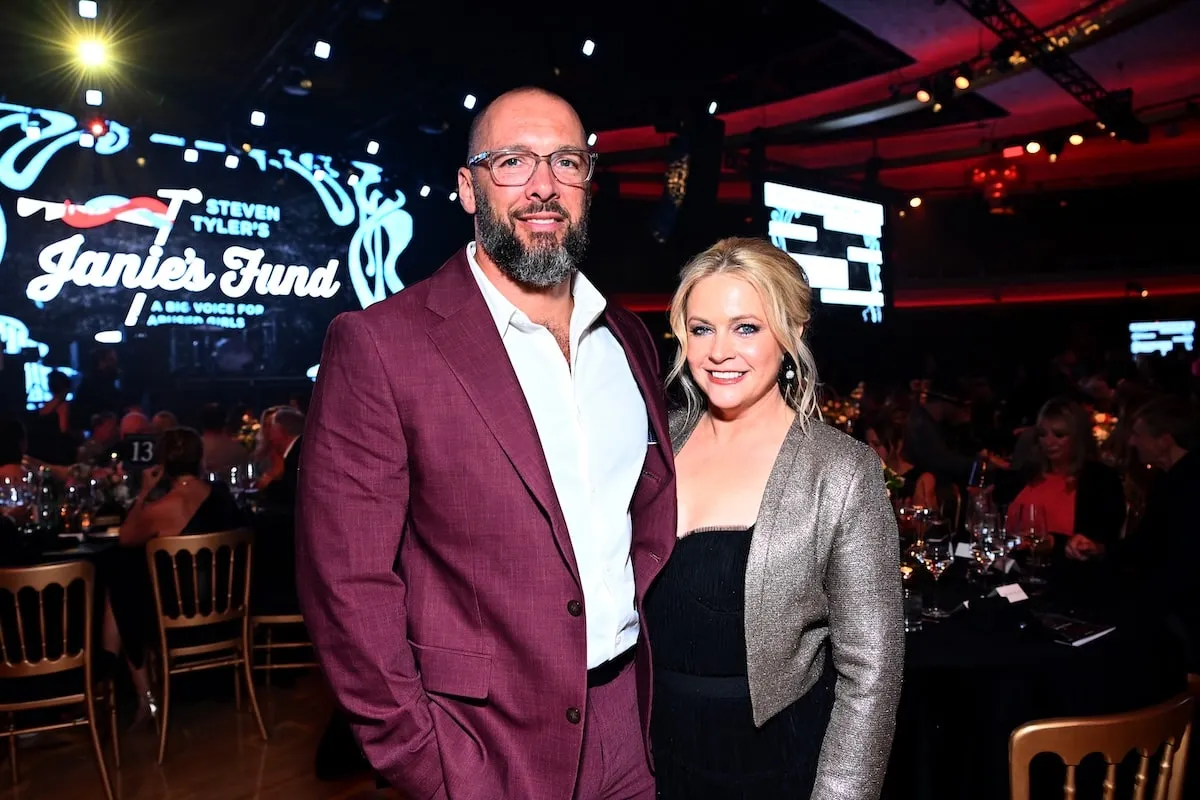 Melissa Joan Hart and husband Mark Wilkerson attend a viewing party in 2024