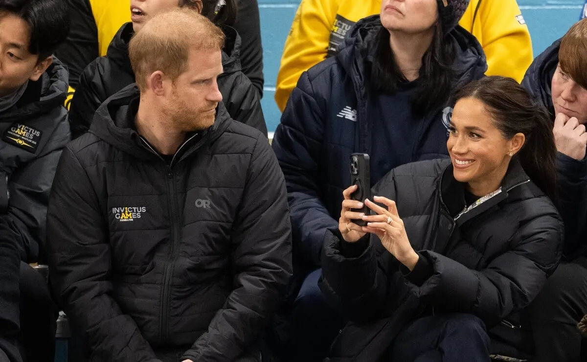 Prince Harry and Meghan Markle attend the Wheelchair Curling at Hillcrest Recreation Centre during 2025 Invictus Games in Vancouver, British Columbia