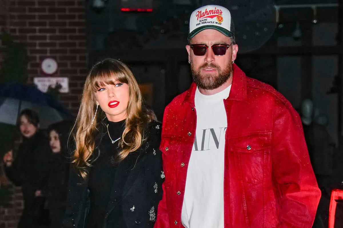 Taylor Swift and Travis Kelce, who face a 'huge hurdle' in their relationship after the Chiefs lost the Super Bowl, in 2024