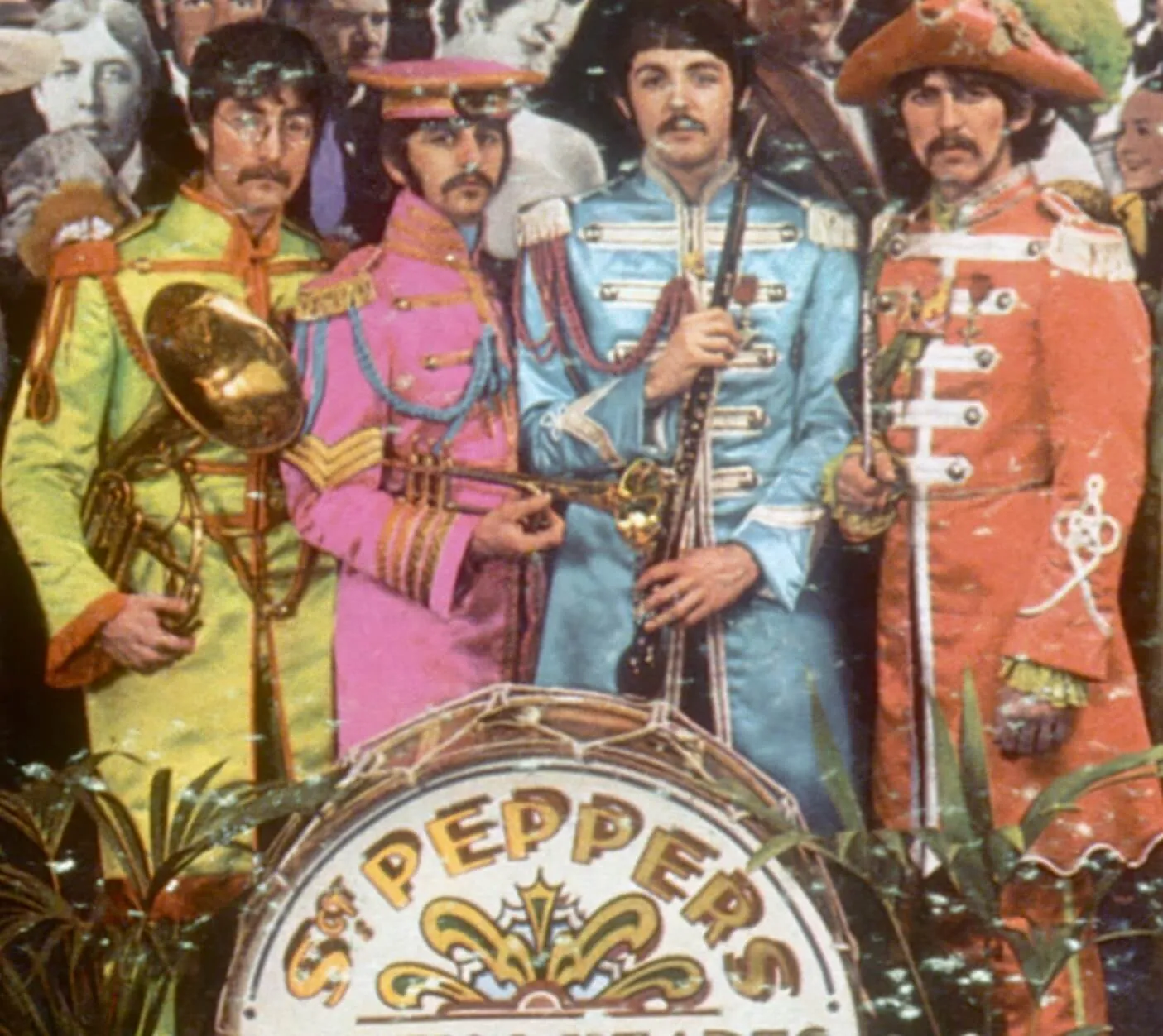 The Beatles on the cover of 'Sgt. Pepper's Lonely Hearts Club Band'