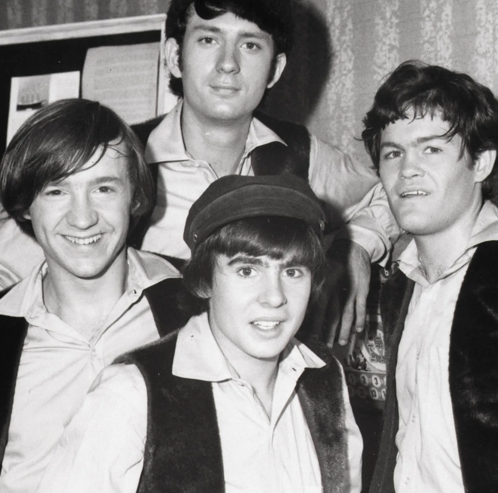 The Monkees in black-and-white