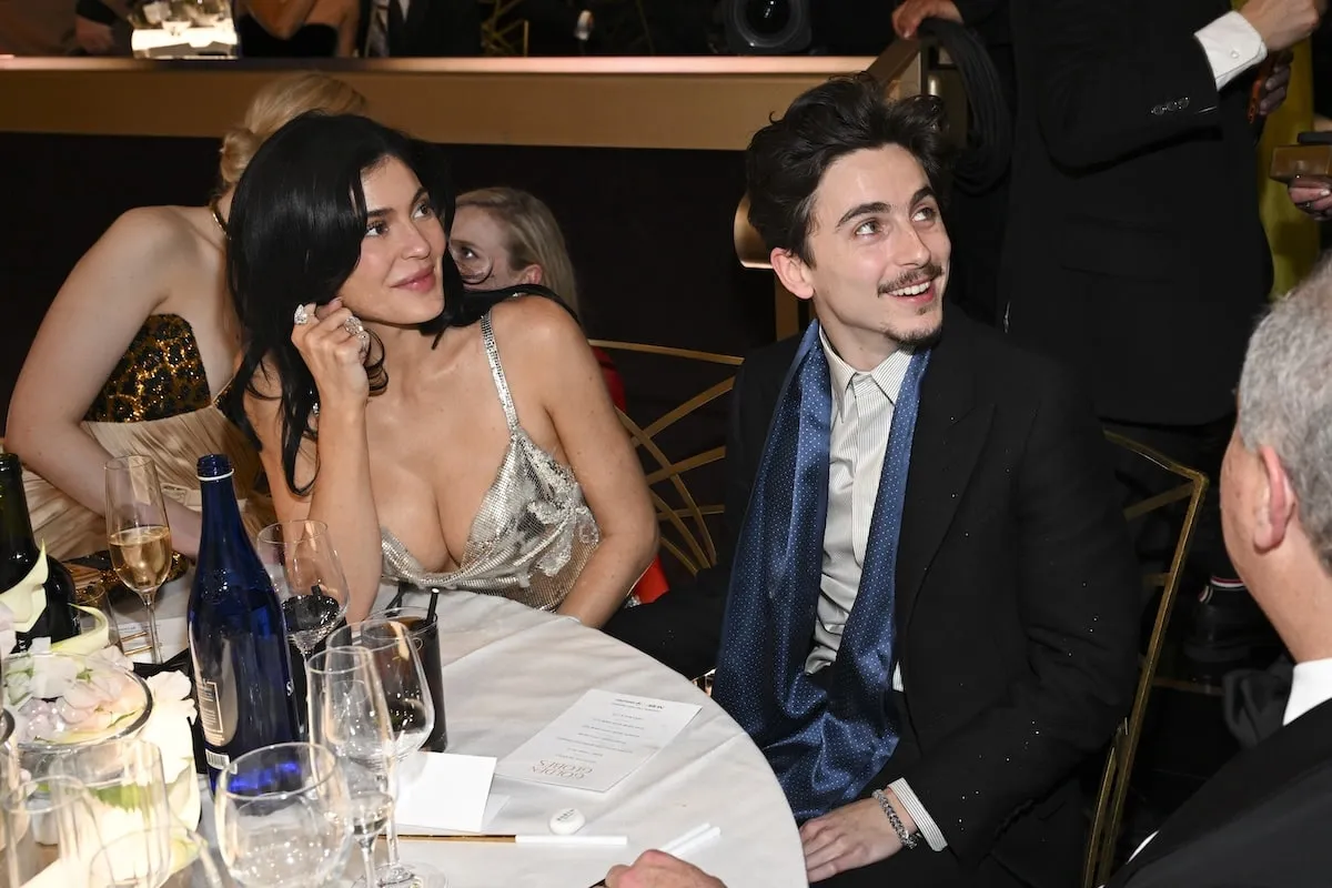 Kylie Jenner Shuts Down Pregnancy Speculation With Glass of Wine Alongside Timothée Chalamet